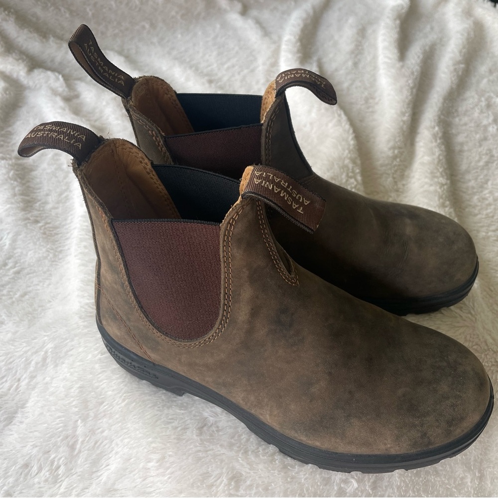 Blundstone Rustic Brown Leather Boots - Picture 2 of 8